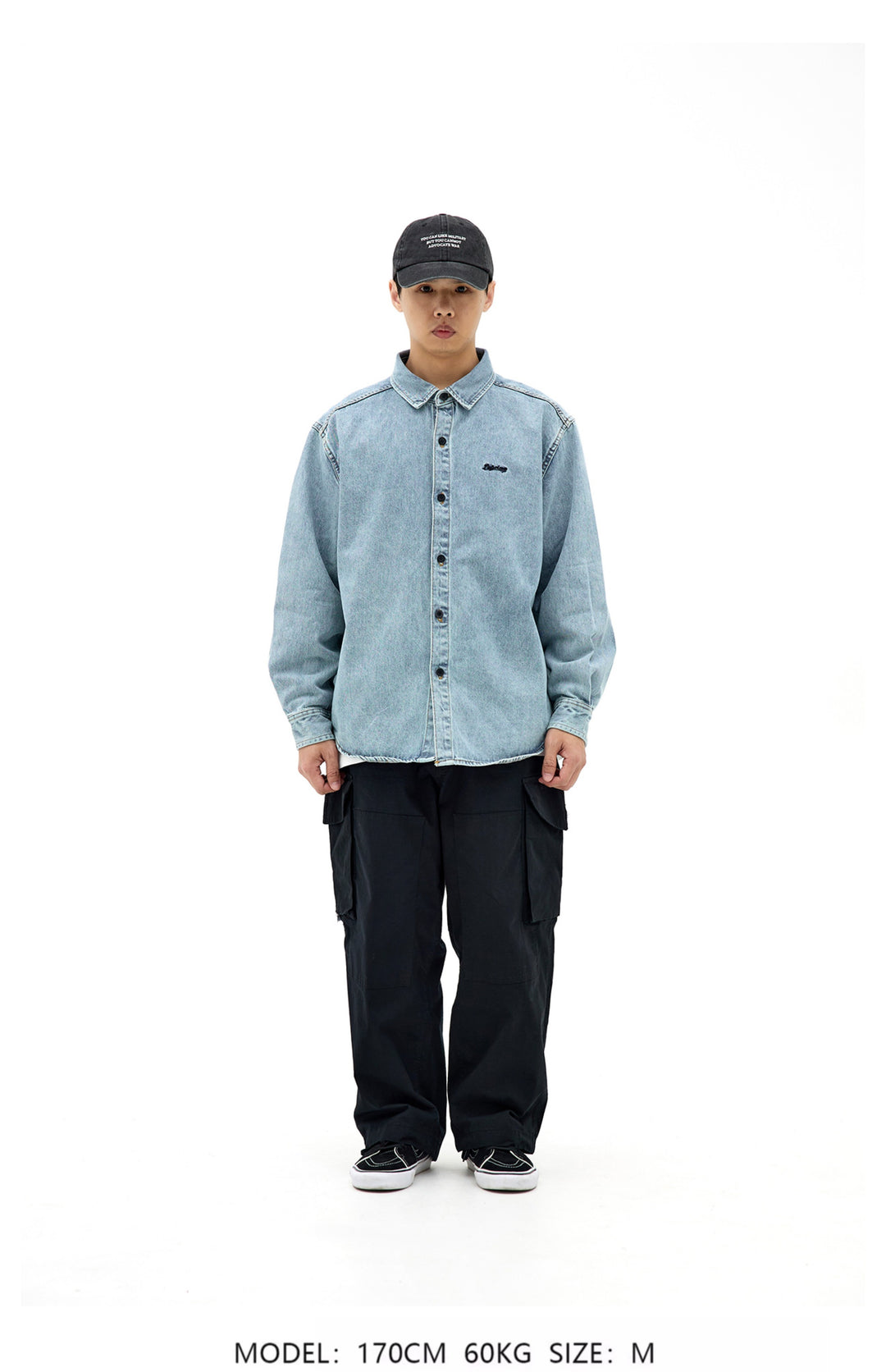 WASHED DENIM BIG SHIRT