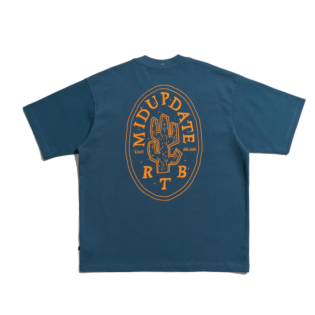 MU562 Vintage Western Cactus Badge Tee
