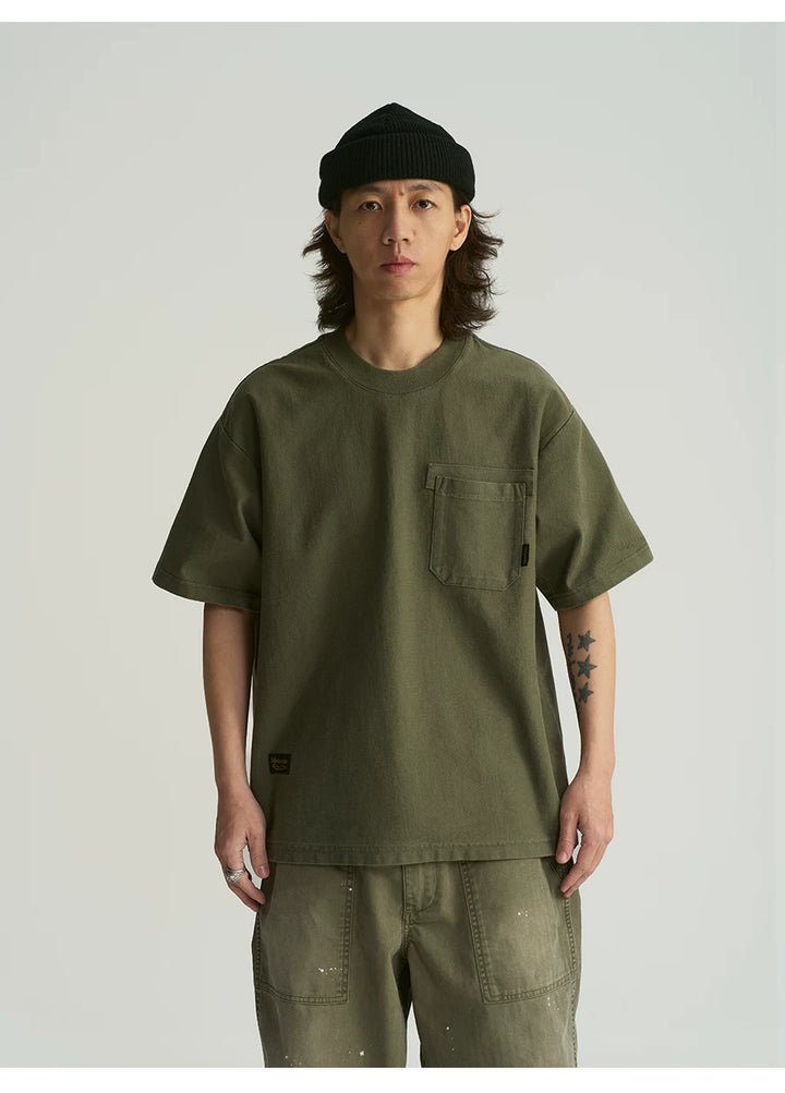 MU560 Minimalist Versatile Washed Pocket Tee