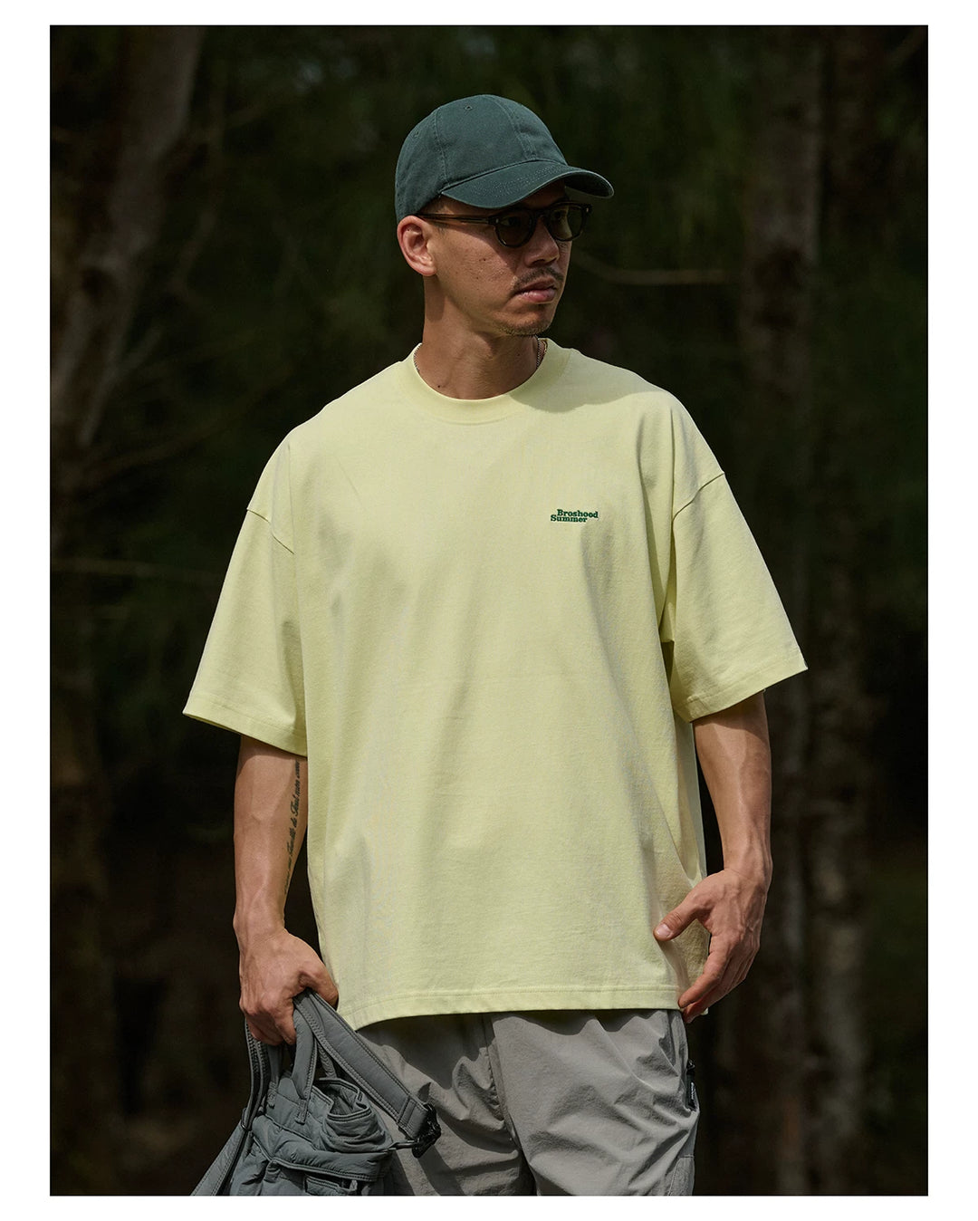 Wave Print Crewneck Tee