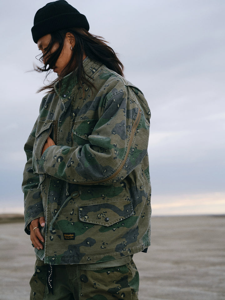 Washed M65 Camouflage Jacket