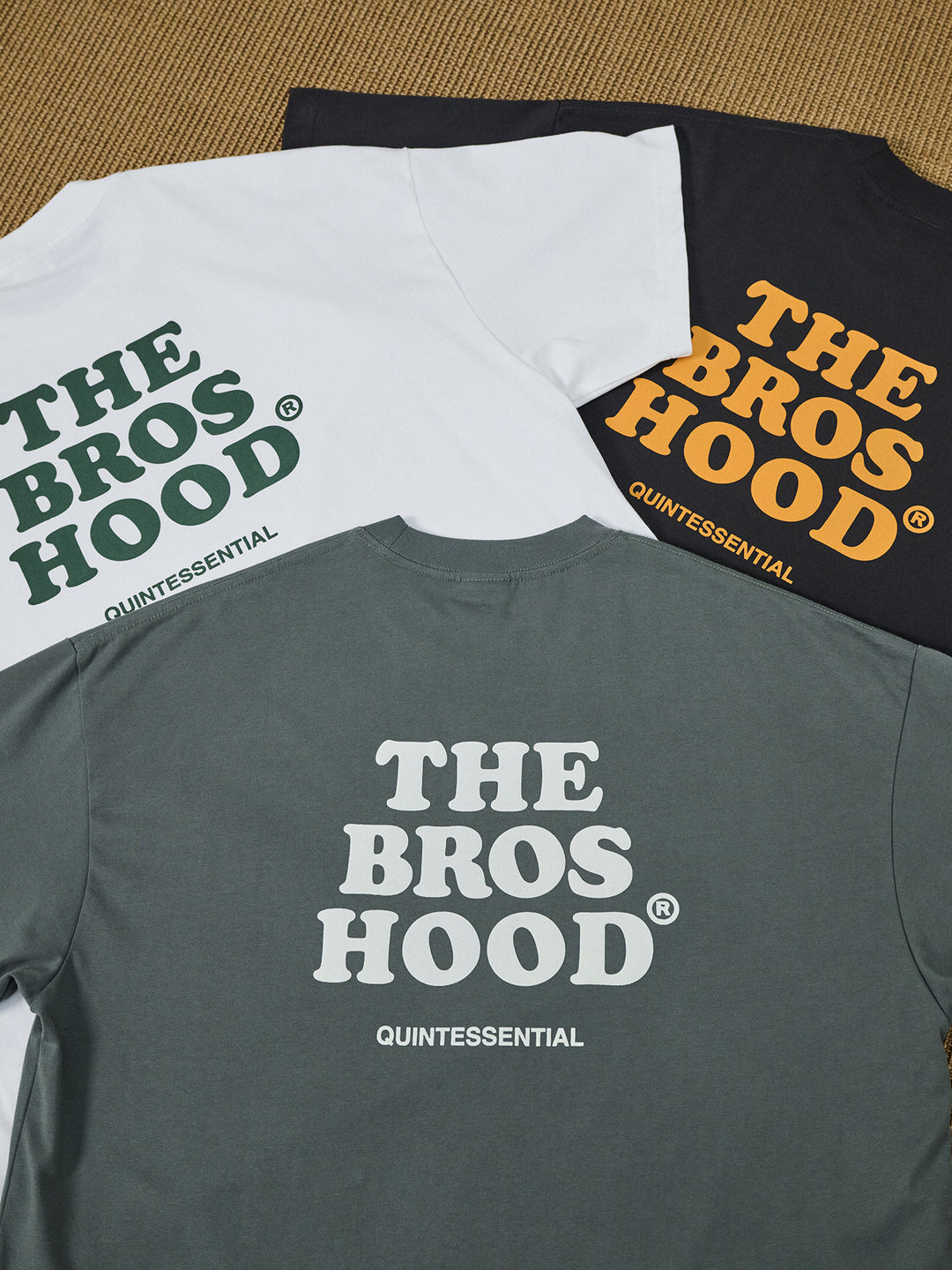 Suede Print Logo Tee