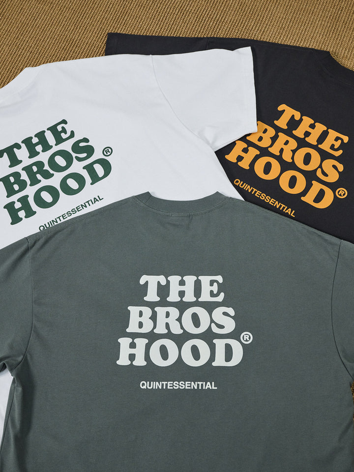 Suede Print Logo Tee