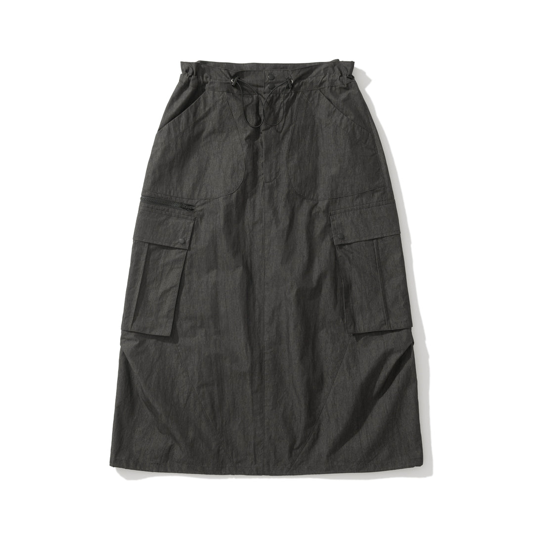 Acid Wash Cargo Skirt