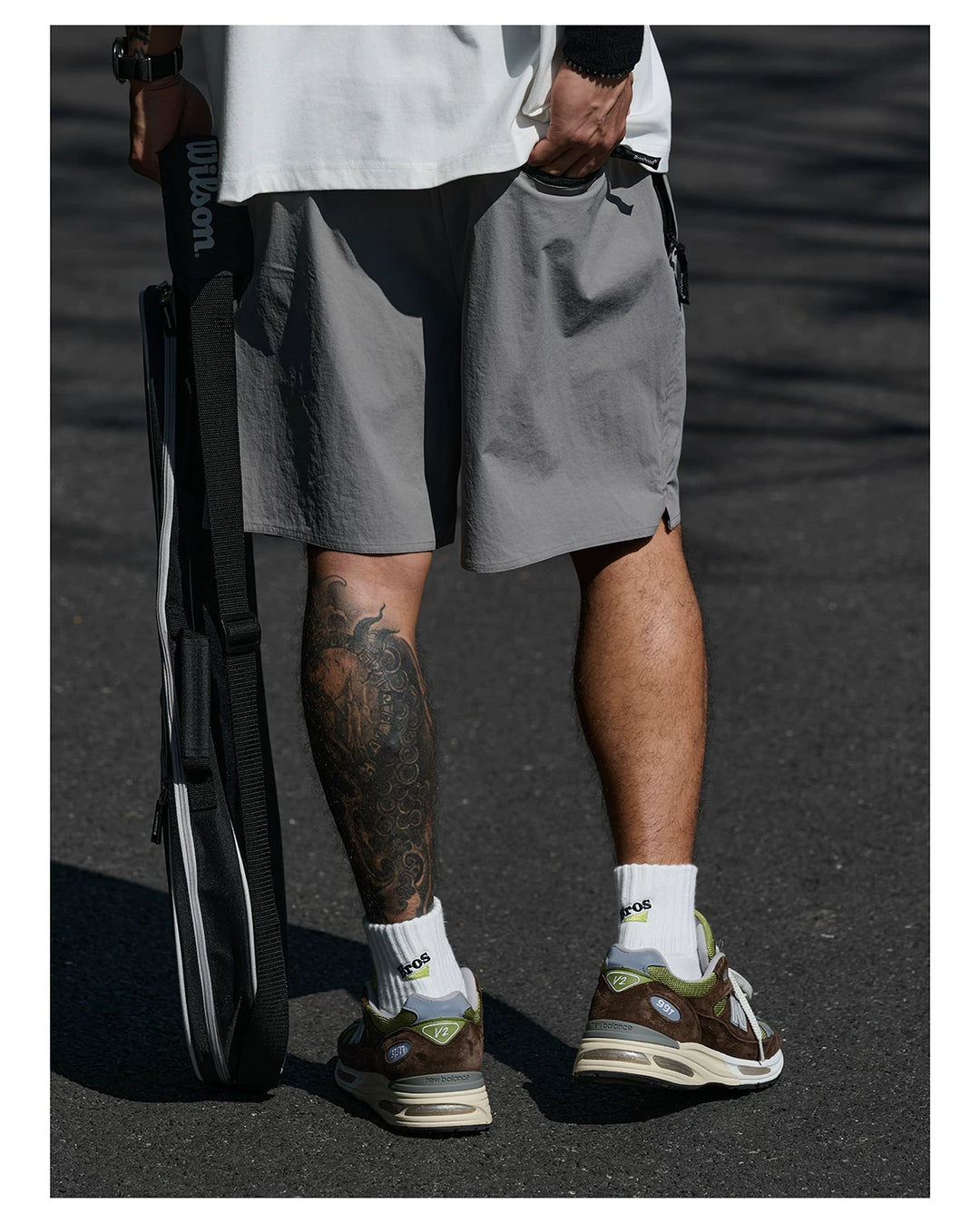 Nylon Embroidered Beach Shorts