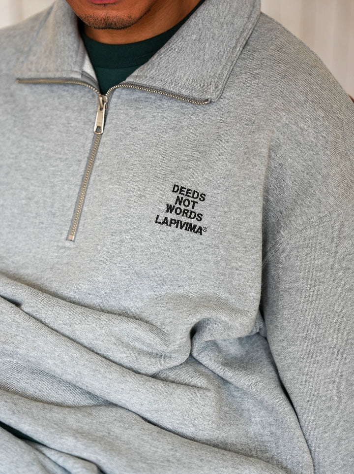 LAPRIMA HALF-ZIP MOCK SWEATSHIRT