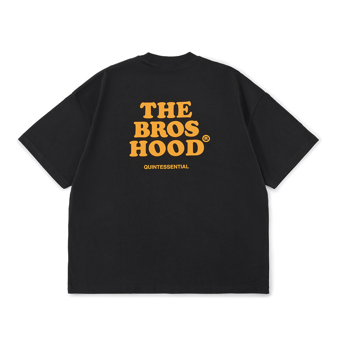 Suede Print Logo Tee