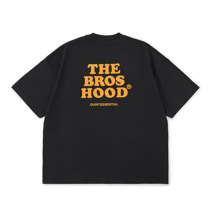 Suede Print Logo Tee