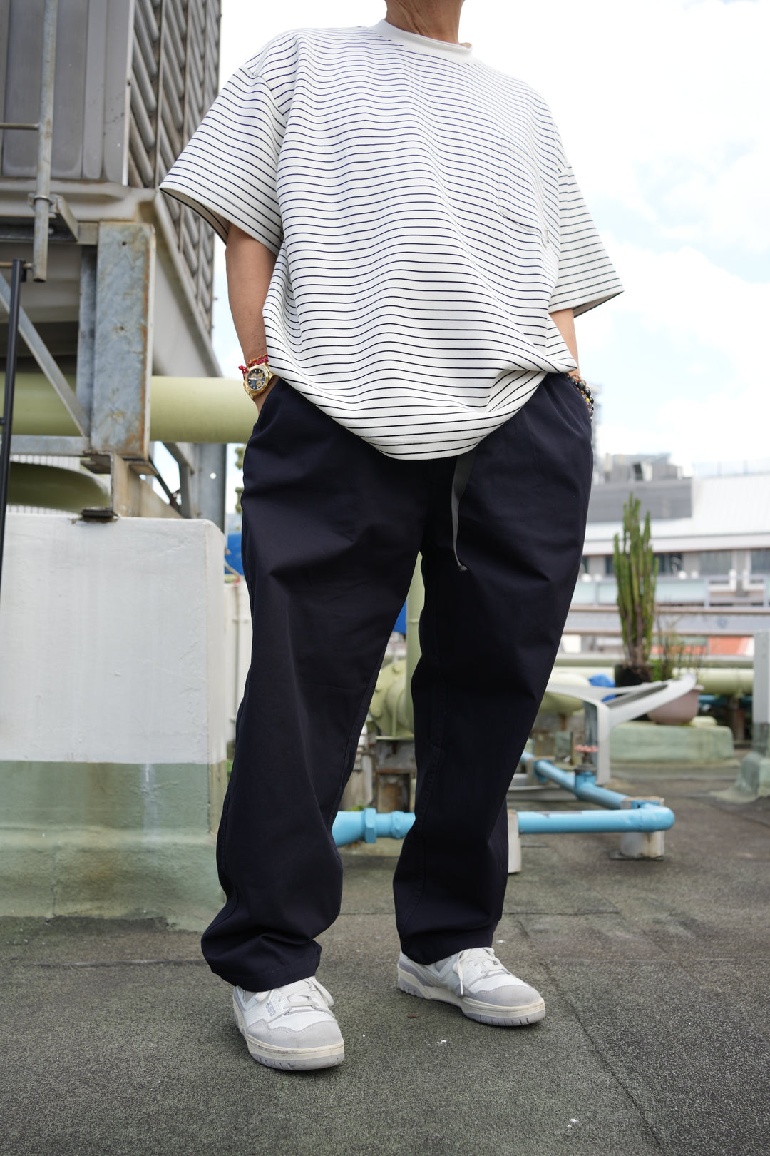 B3049 Belted Chino Pants