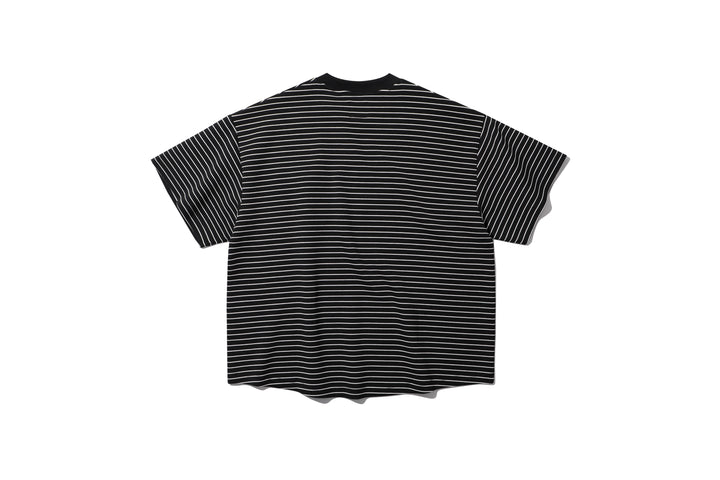 T053 A-Cut Space Cotton Stripe Tee