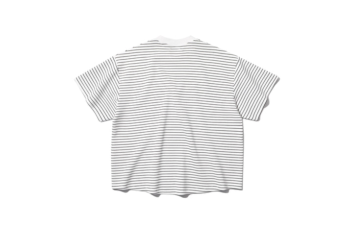 T053 A-Cut Space Cotton Stripe Tee