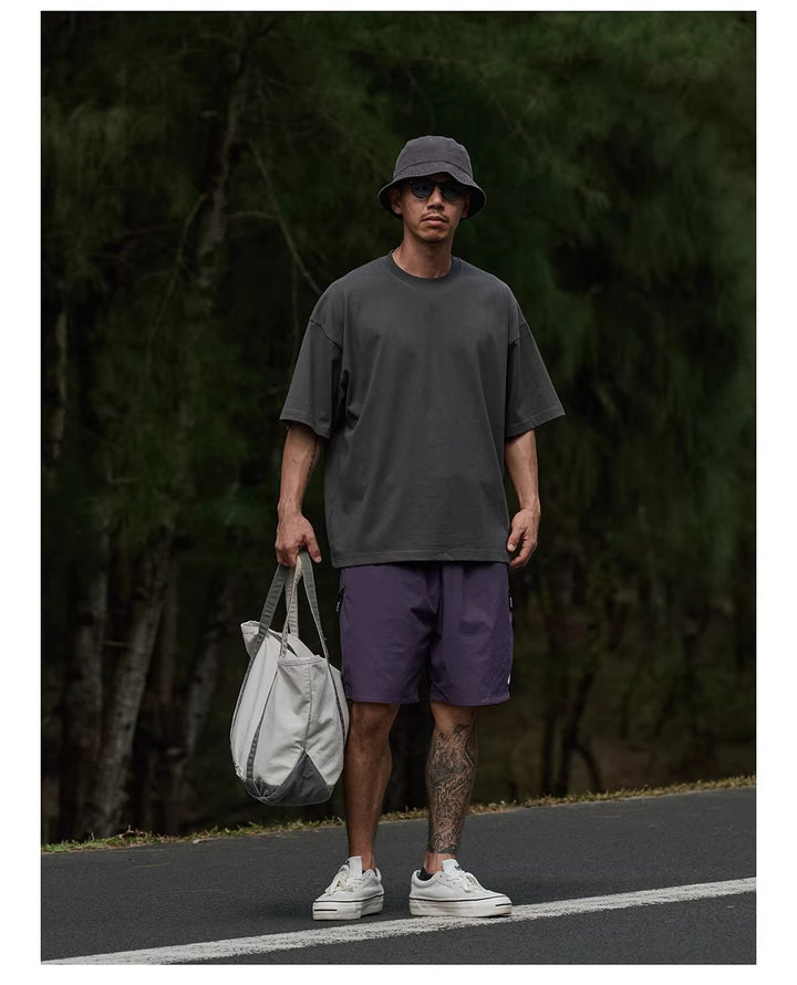 Nylon Embroidered Beach Shorts