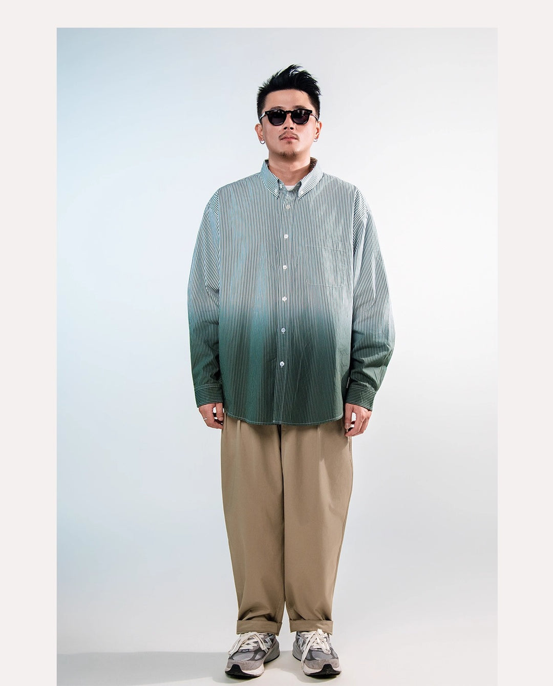 Gradient Pin Stripe Shirt