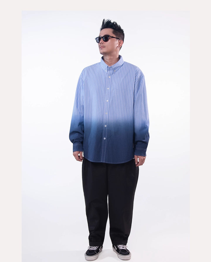 Gradient Pin Stripe Shirt
