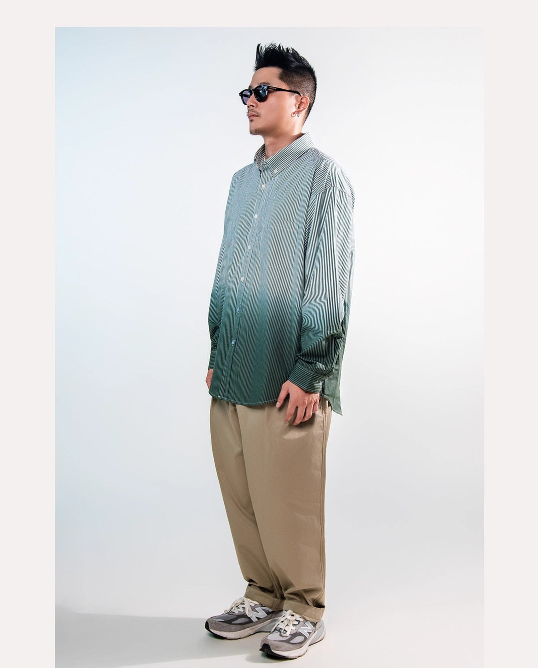 Gradient Pin Stripe Shirt