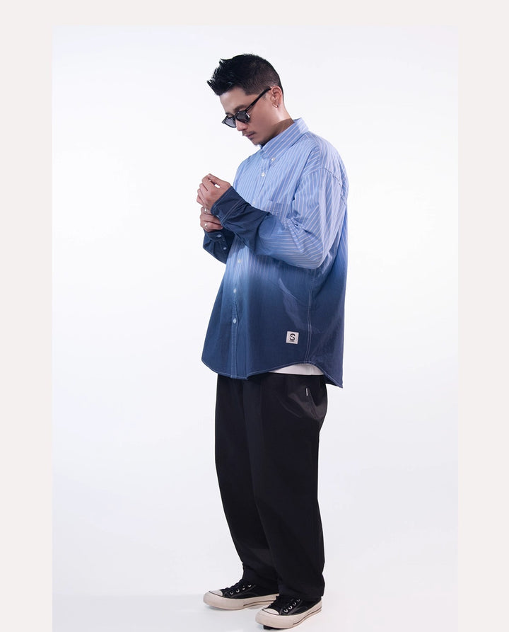 Gradient Pin Stripe Shirt