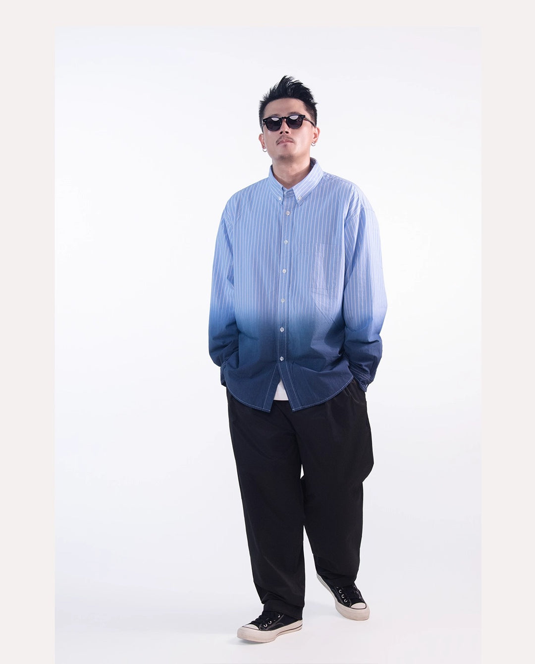 Gradient Pin Stripe Shirt