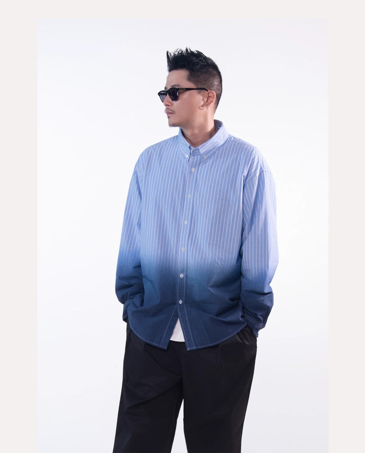 Gradient Pin Stripe Shirt