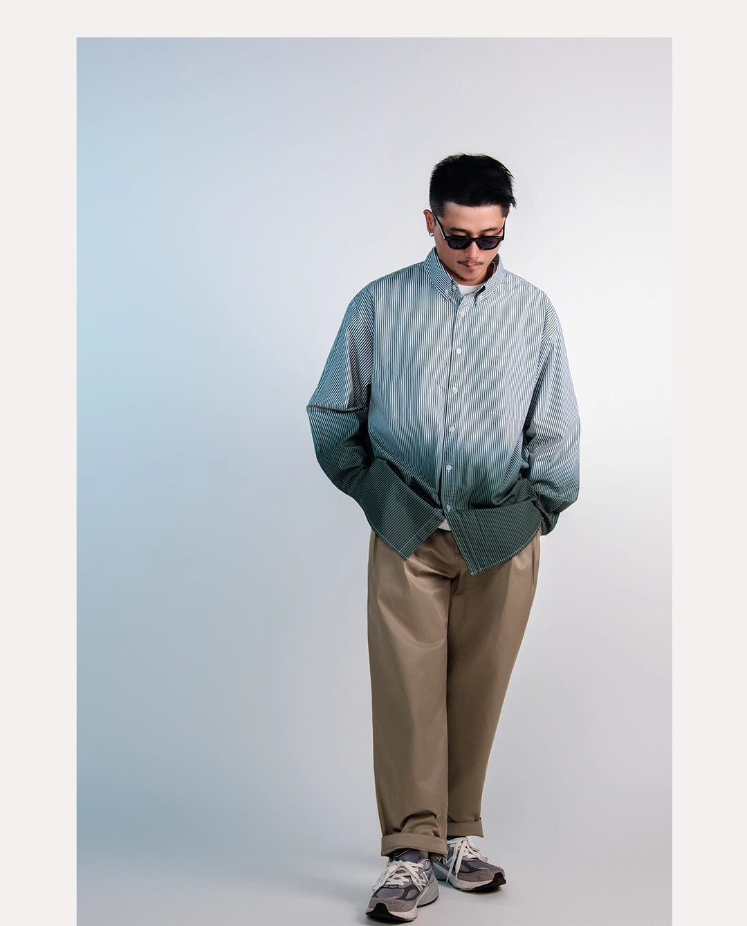 Gradient Pin Stripe Shirt