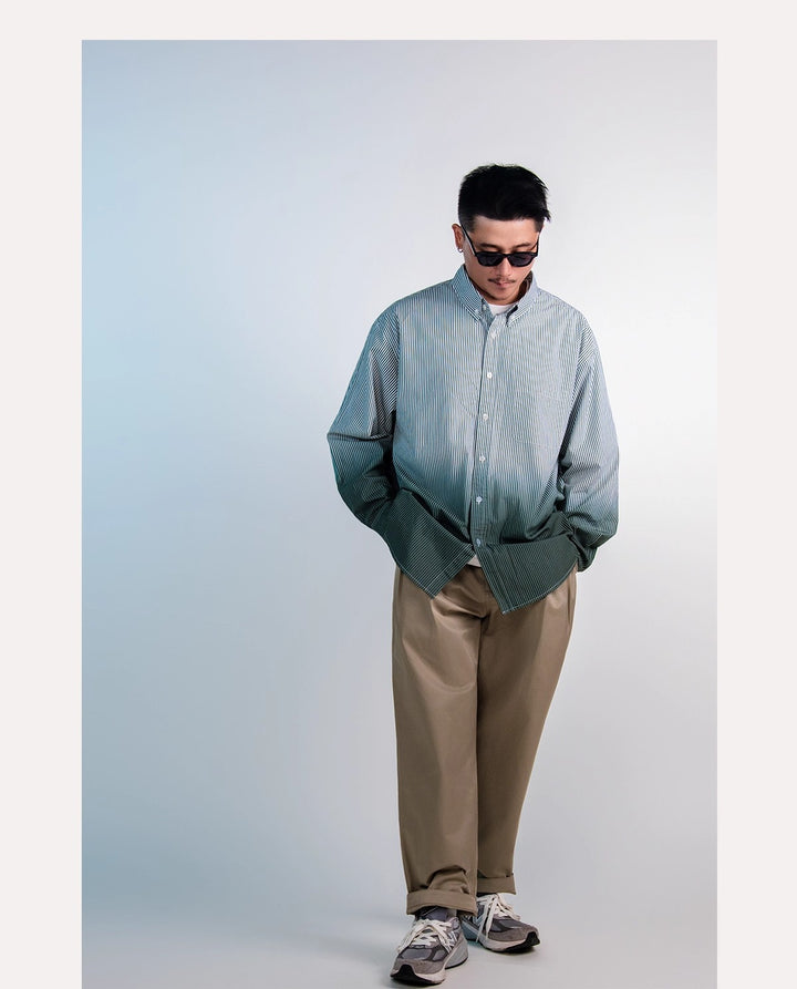 Gradient Pin Stripe Shirt