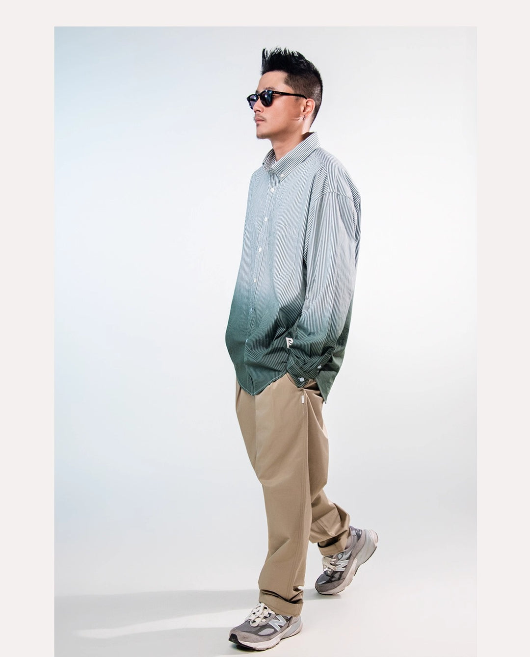 Gradient Pin Stripe Shirt