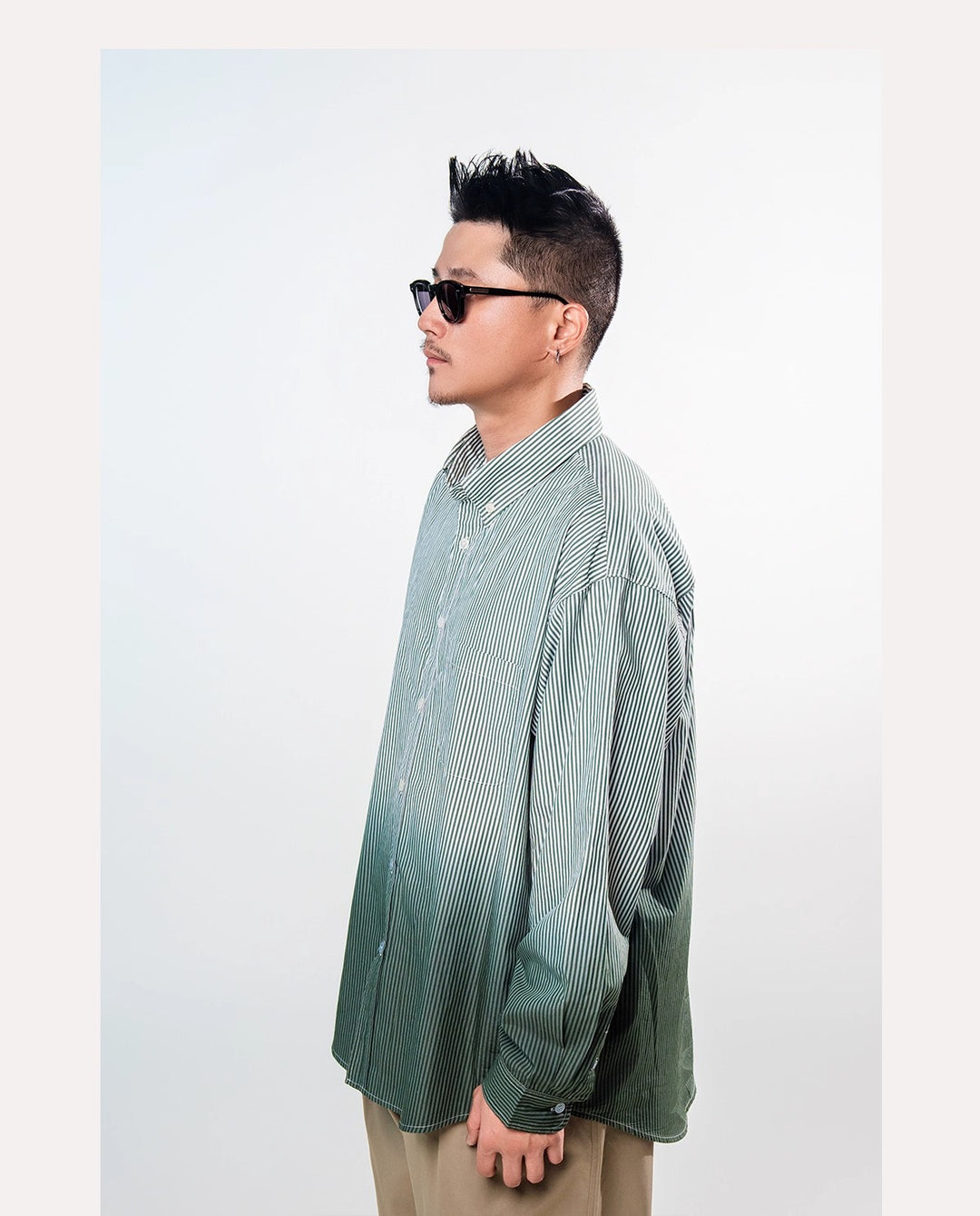 Gradient Pin Stripe Shirt