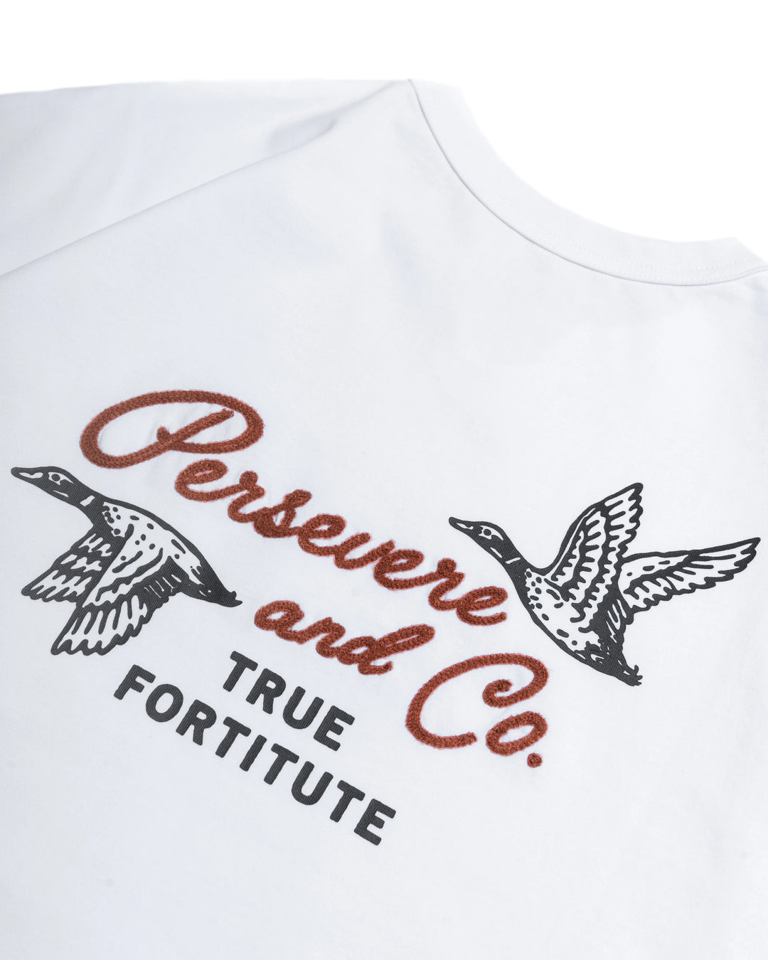 CHAIN-STITCHED GRAPHIC T-SHIRT