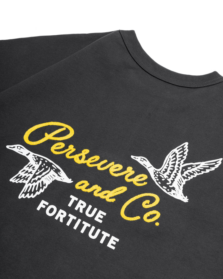 CHAIN-STITCHED GRAPHIC T-SHIRT