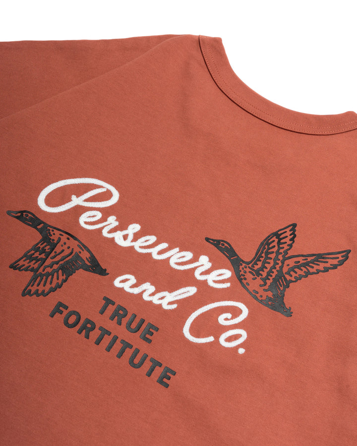 CHAIN-STITCHED GRAPHIC T-SHIRT