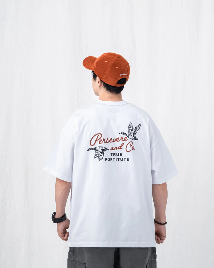 CHAIN-STITCHED GRAPHIC T-SHIRT