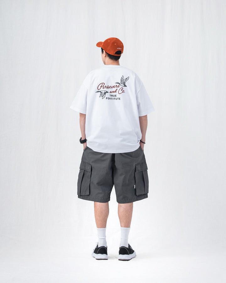 CHAIN-STITCHED GRAPHIC T-SHIRT