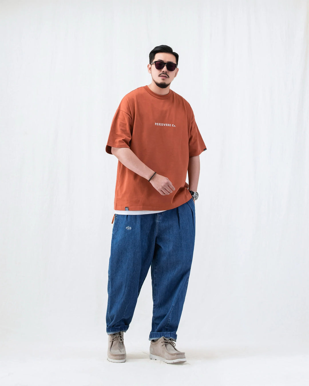 CHAIN-STITCHED GRAPHIC T-SHIRT