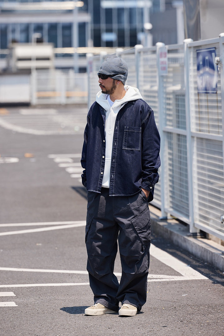 K425 Raw Denim Oversized Shirt