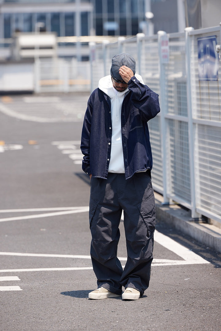 K425 Raw Denim Oversized Shirt