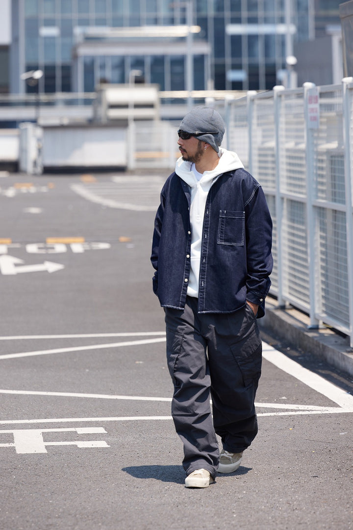 K425 Raw Denim Oversized Shirt