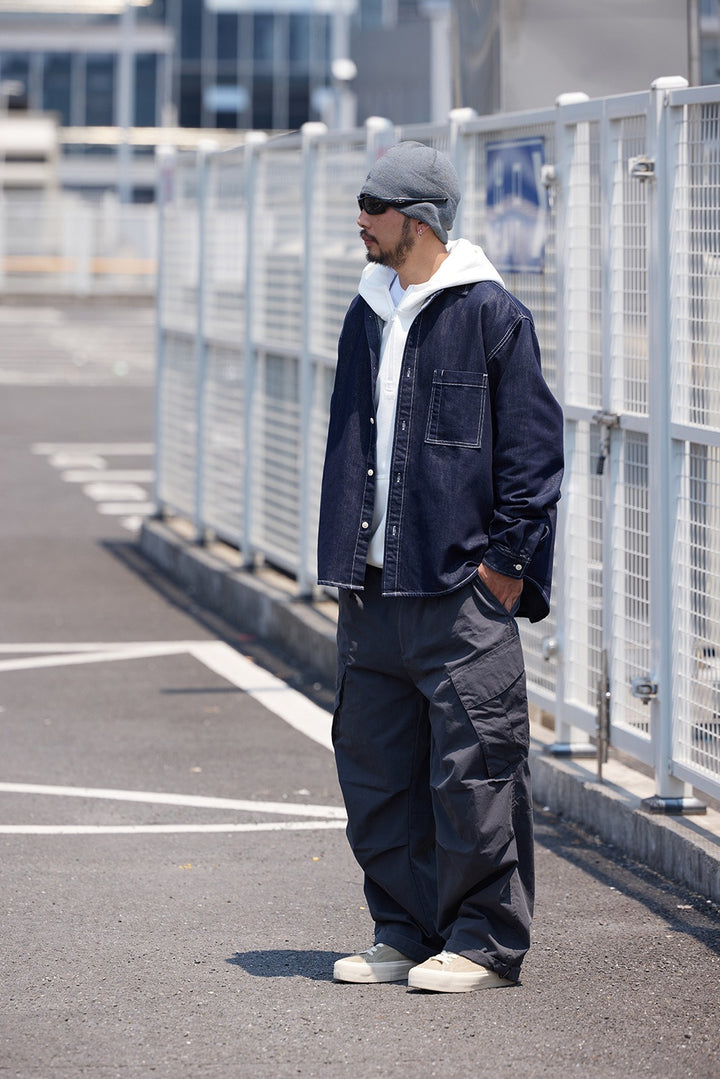 K425 Raw Denim Oversized Shirt