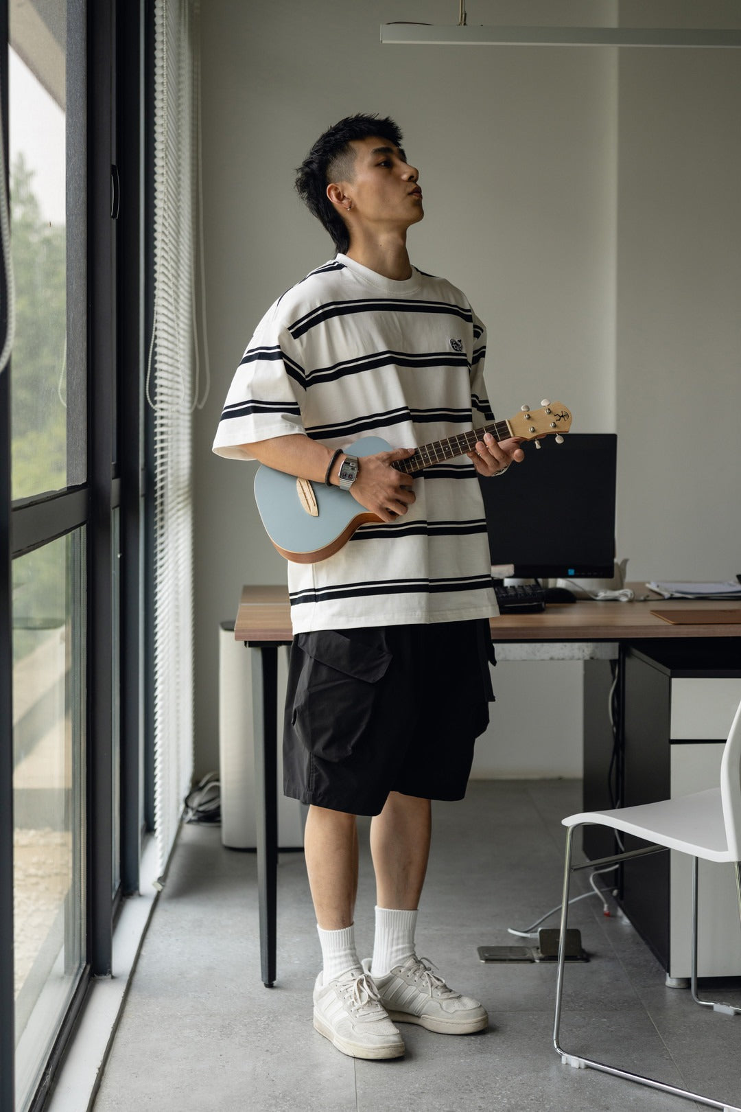 3D Teflon Cargo Shorts