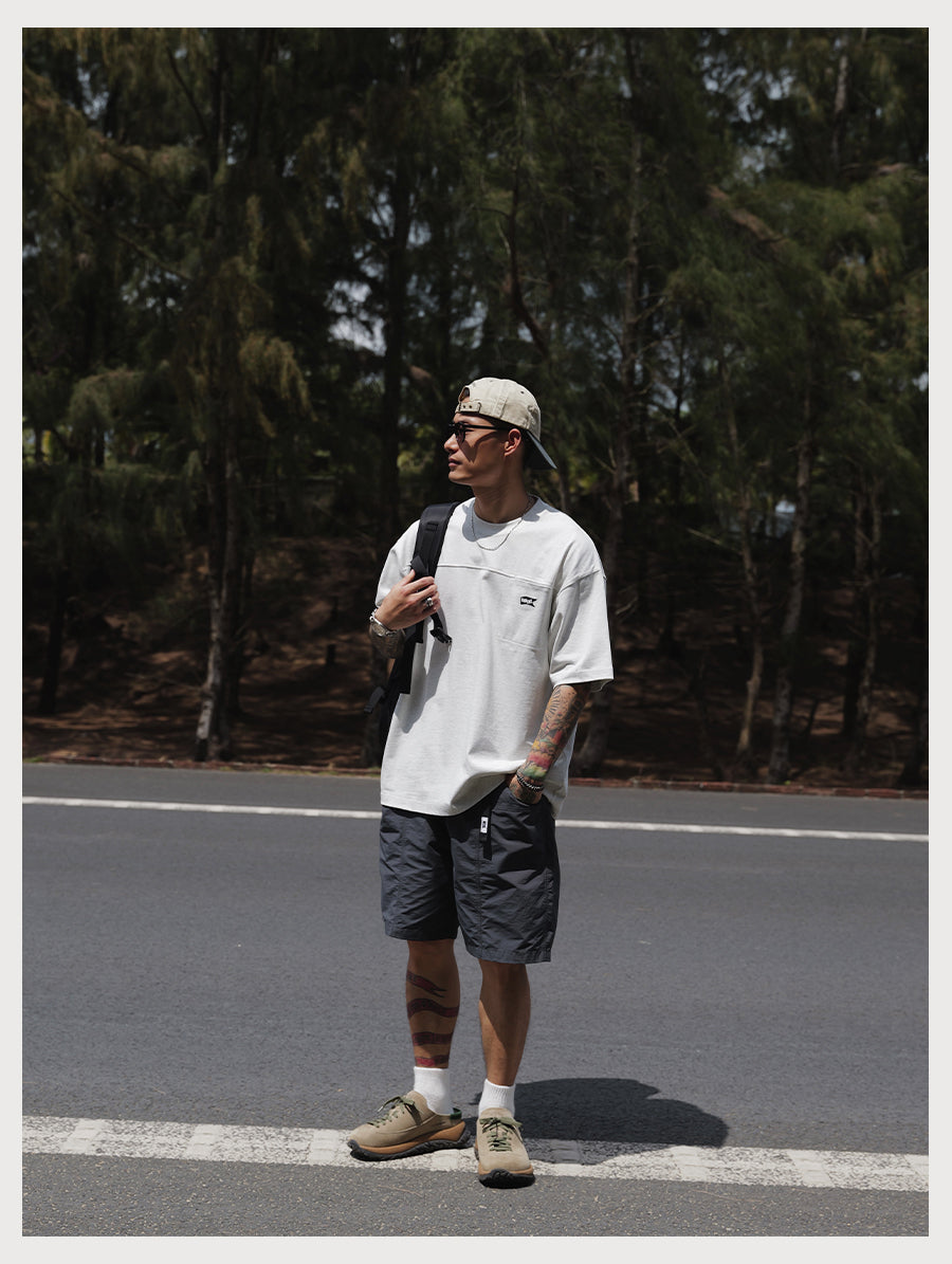 Embroidery Logo Cut &amp; Sew Pocket Tee