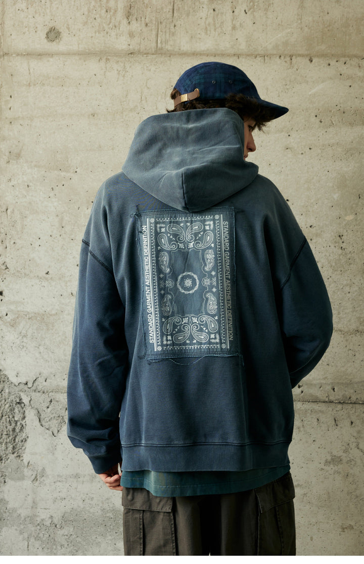 Washed Paisley Hoodie
